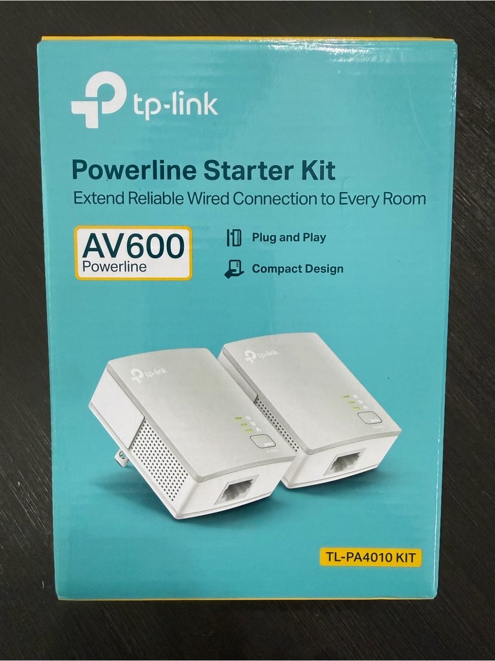 TP-Link AV600 Powerline Starter Kit - White